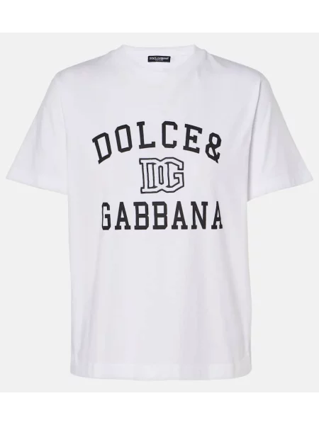 Tricou Dolce&gabbana din jerseu alb