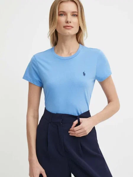 Тениска Polo Ralph Lauren тюркоазено синьо