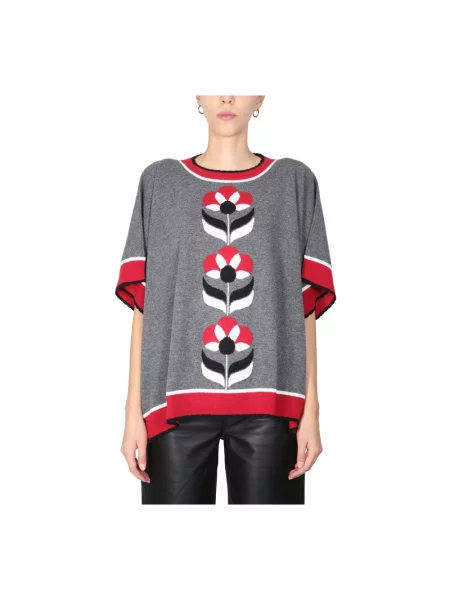 Ponczo Boutique Moschino szare