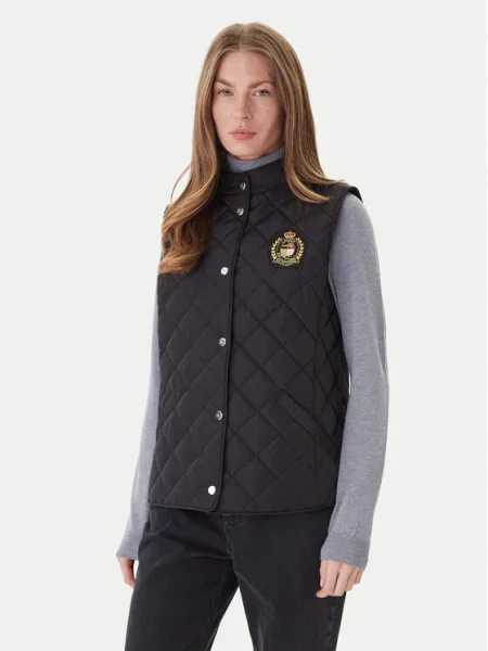 LAUREN RALPH LAUREN Vestă Straight Fit negru