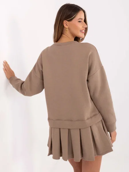 Rochie Rue Paris de costum bej