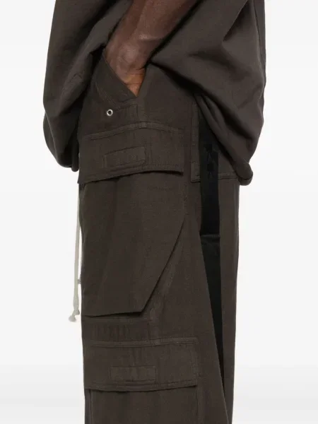 Pantaloni cargo Rick Owens Drkshdw de lână verde