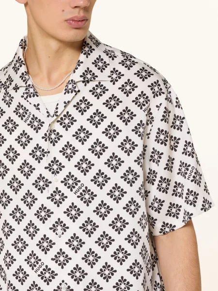 Hugo Letní Košile Espino Comfort Fit režná černá