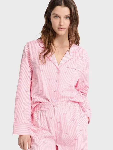 Смугаста сорочка Etam рожева