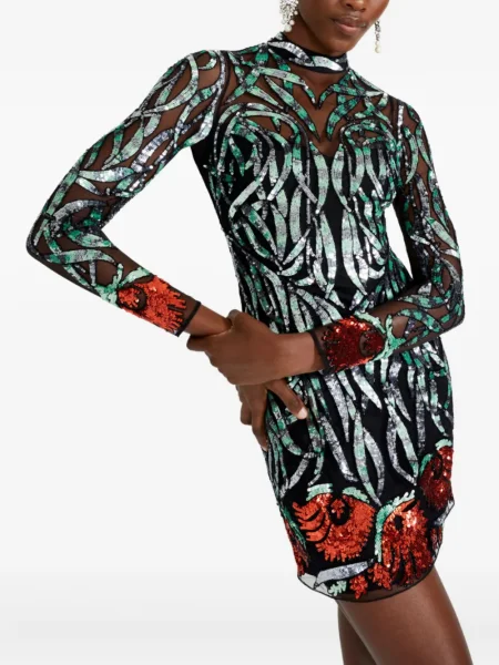 Rochie mini Temperley London cu paiete negru