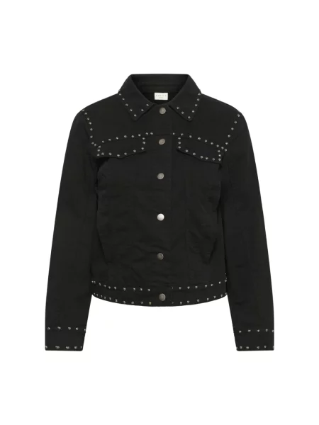 Kurtka jeansowa Kaffe Curve czarna