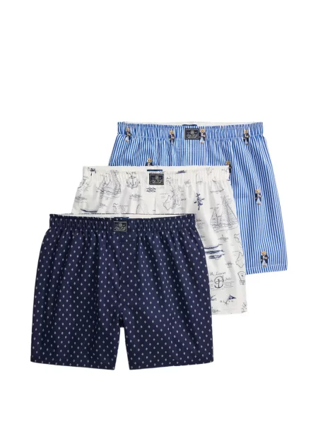 Kockás futó alsó Polo Ralph Lauren nyomtatás kék