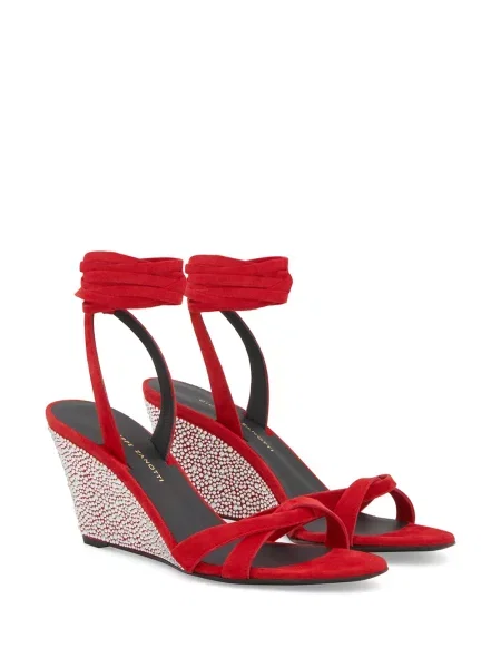 Sandale Giuseppe Zanotti de cristal roșu