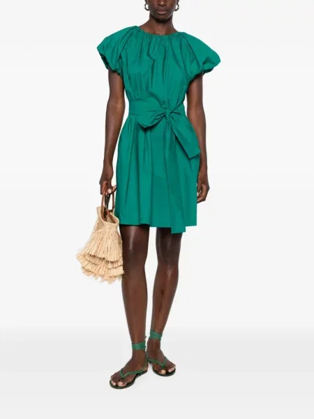 Cu centură rochie mini Moutaki verde