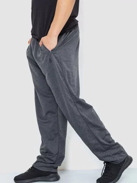 Спортивні штани Ager темно-сірий бавовна/поліестер сірі