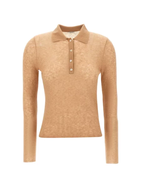 Lung tricou polo Aspesi tricotate