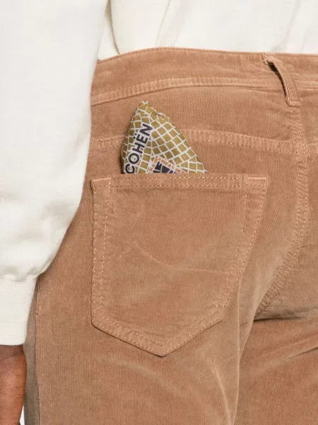 Pantaloni Jacob Cohën de catifea cord maro