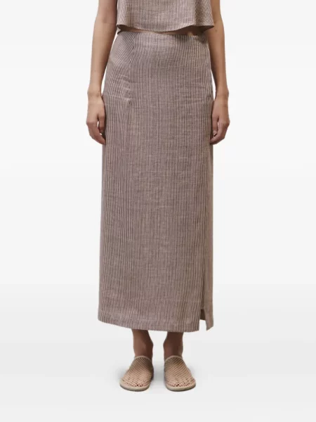 Fustă Alysi cu dungi roșu