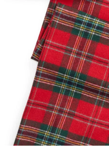Set šal i kapa LAUREN RALPH LAUREN Crvena crna