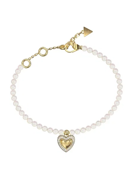 GUESS Zapestnica zlato-rumena bela