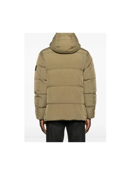 Kurtka puchowa Stone Island z kamieniami zielona