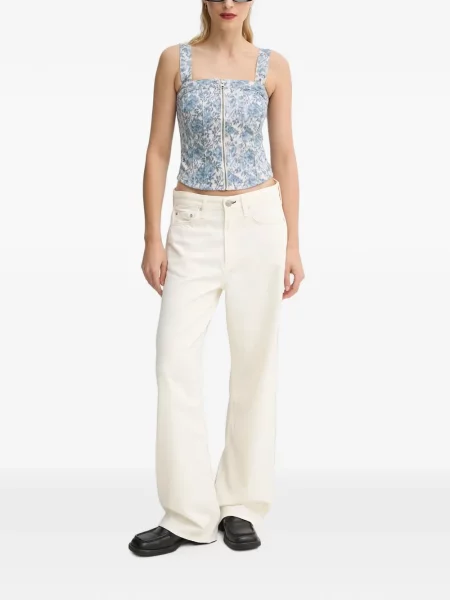 Curea Levi's® cu broderie cu cataramă cu dungi albastru