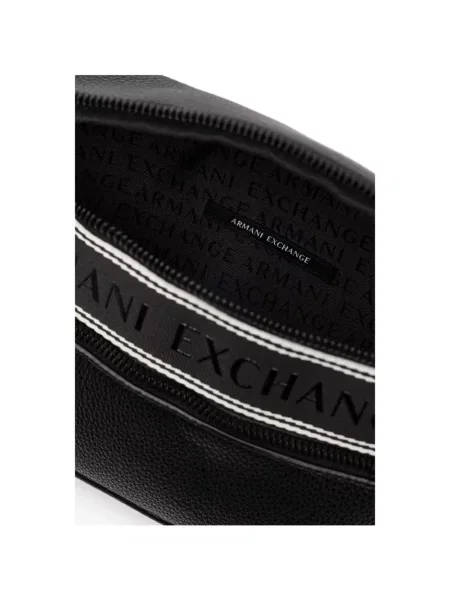 Curea Armani Exchange cu autograf negru