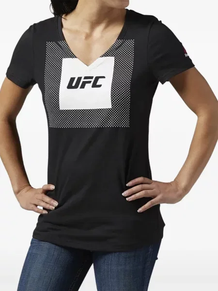 Tricou Reebok cu decolteu în V negru