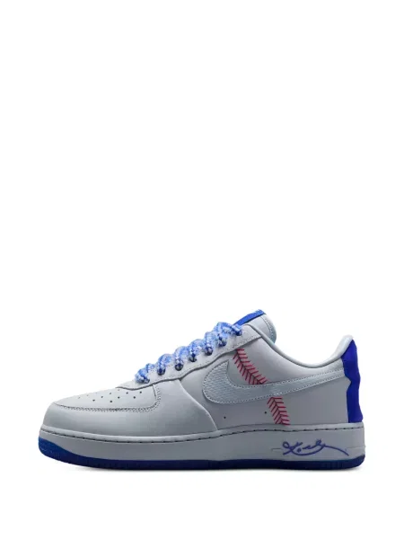 Sneakerși Nike Air Force 1 cu dungi cu imagine alergare gri
