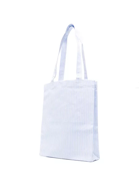 Torebka A.p.c. w paski niebieska