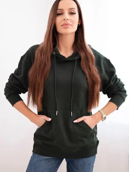 Bluza z kapturem Kesi Włoski z kapturem zielona