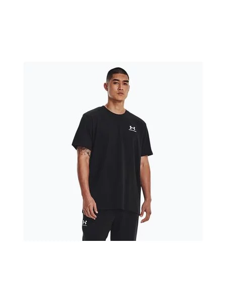 Футболка Under Armour Logo Emb Heavyweight чорна/біла біла