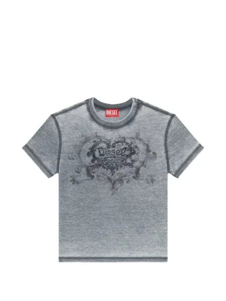 Stras tricou Diesel gri