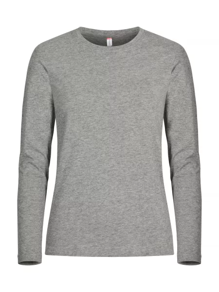 Clique Premium Fashion-T L/S – koszulka z długim rękawem premium – szara