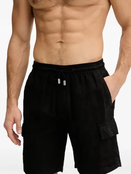 Pantaloni scurți cargo Vilebrequin cu cordon negru