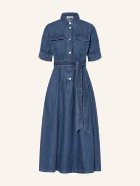 More & More Košilové Šaty V Džínovém Stylu tmavě modrá