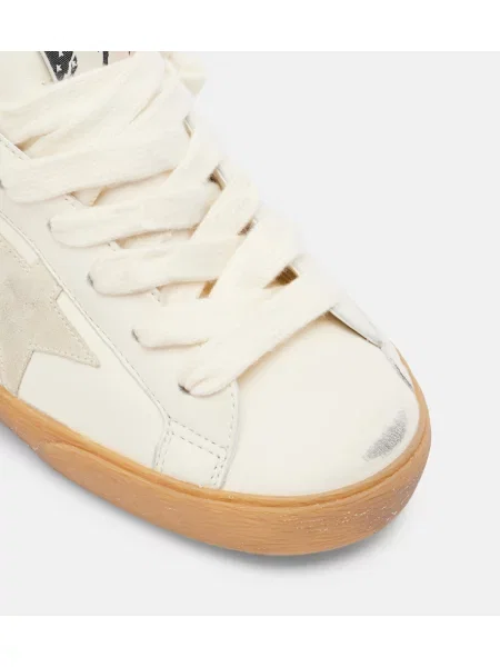 Sneakerși Golden Goose din piele alb