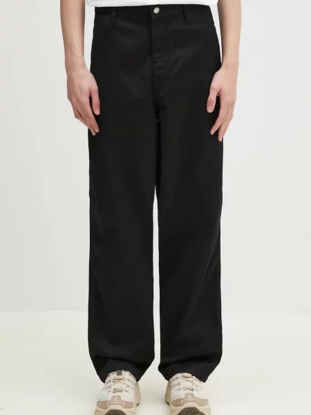 Carhartt WIP pantaloni Simple Pant barbati drept negru