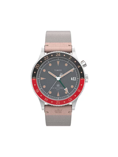 Годинник Timex Waterbury Traditional GMT Grey/Grey сірий