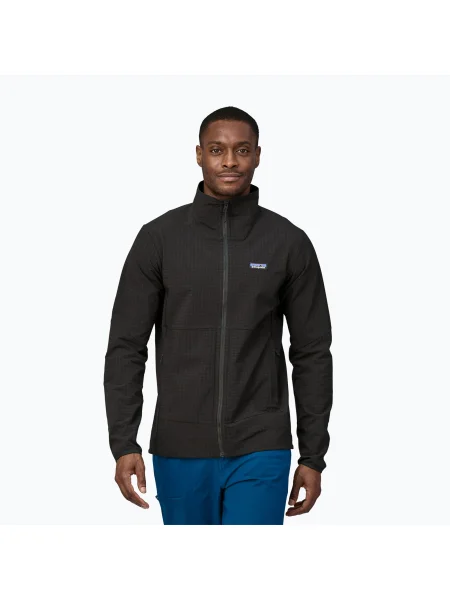Мъжки суитшърт Patagonia M's R1 TechFace Jkt black черно