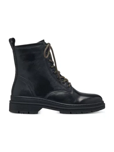 Buty do kostki Tamaris skórzane czarne