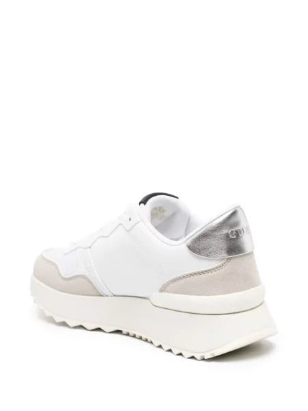 Sneakerși Guess cu pană alb