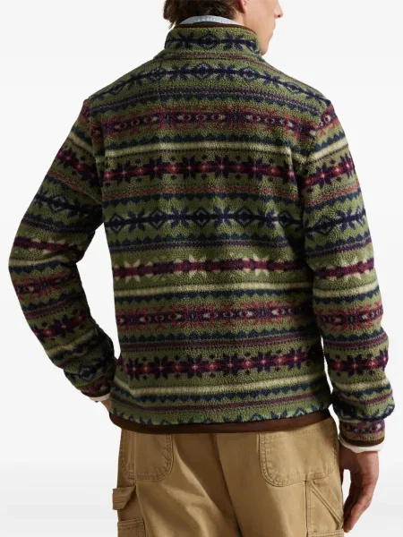 Șapcă Polo Ralph Lauren cu două rânduri de nasturi de in în carouri albastru