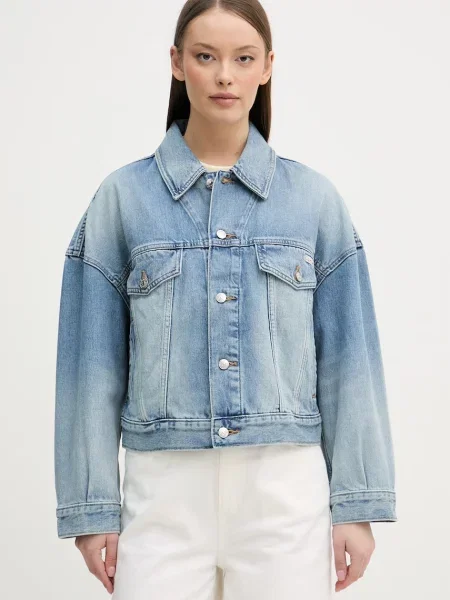 Calvin Klein Jeans džínová bunda modrá