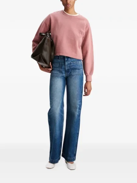 Decupat hanorac A.p.c. cu imagine roz