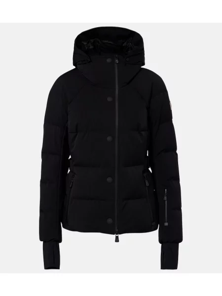 Geacă cu puf Moncler Grenoble cu glugă negru