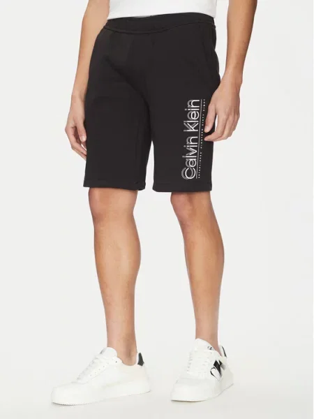 Calvin Klein Sportovní kraťasy Modern Twill černá