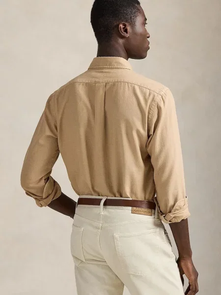 Сорочка Polo Ralph Lauren regular комір button-down бежевий
