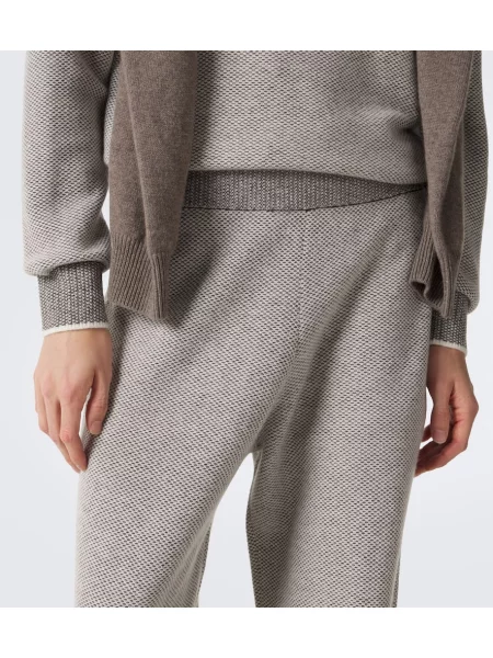 Pantaloni Arch4 din cașmir bej