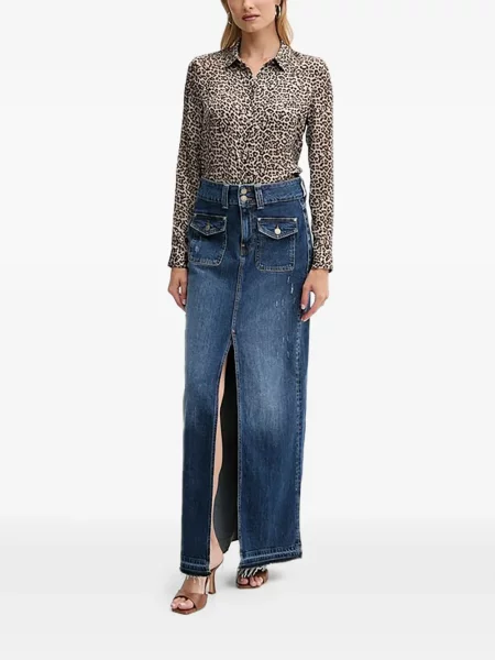 Cămașă Guess cu imagine cu model leopard
