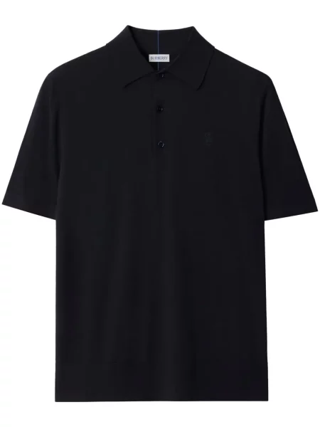 Polo Burberry de lână albastru
