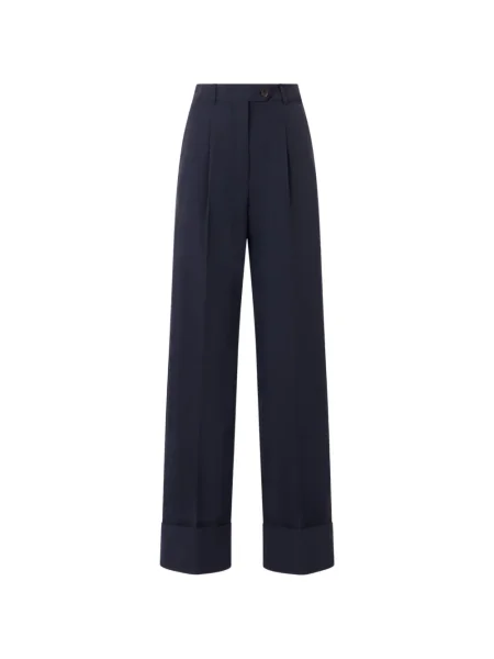 Pantaloni Bally plisate albastru