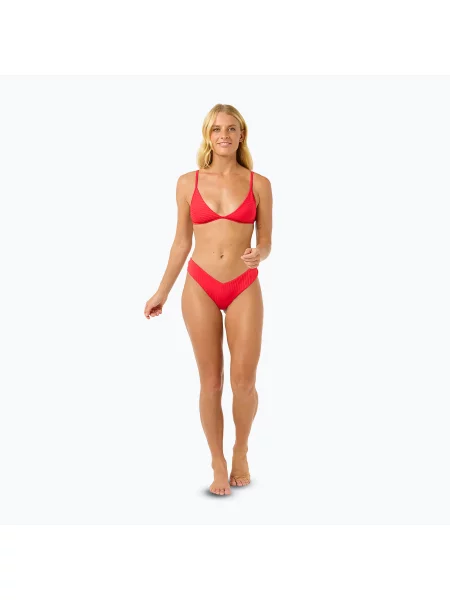 Dół od stroju kąpielowego Rip Curl Premium Surf Skimpy Hipster czerwony