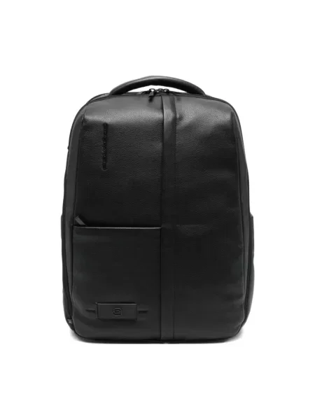 Torba na laptopa Piquadro skórzana czarna