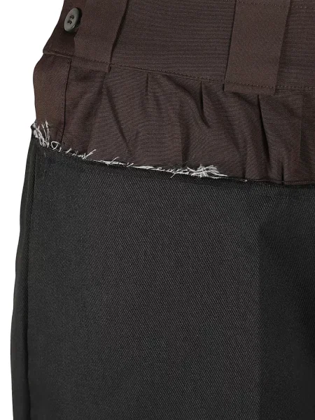 Pantaloni scurți Maison Margiela plisate negru